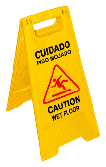 Señalamiento Piso Mojado Letrero Plegable