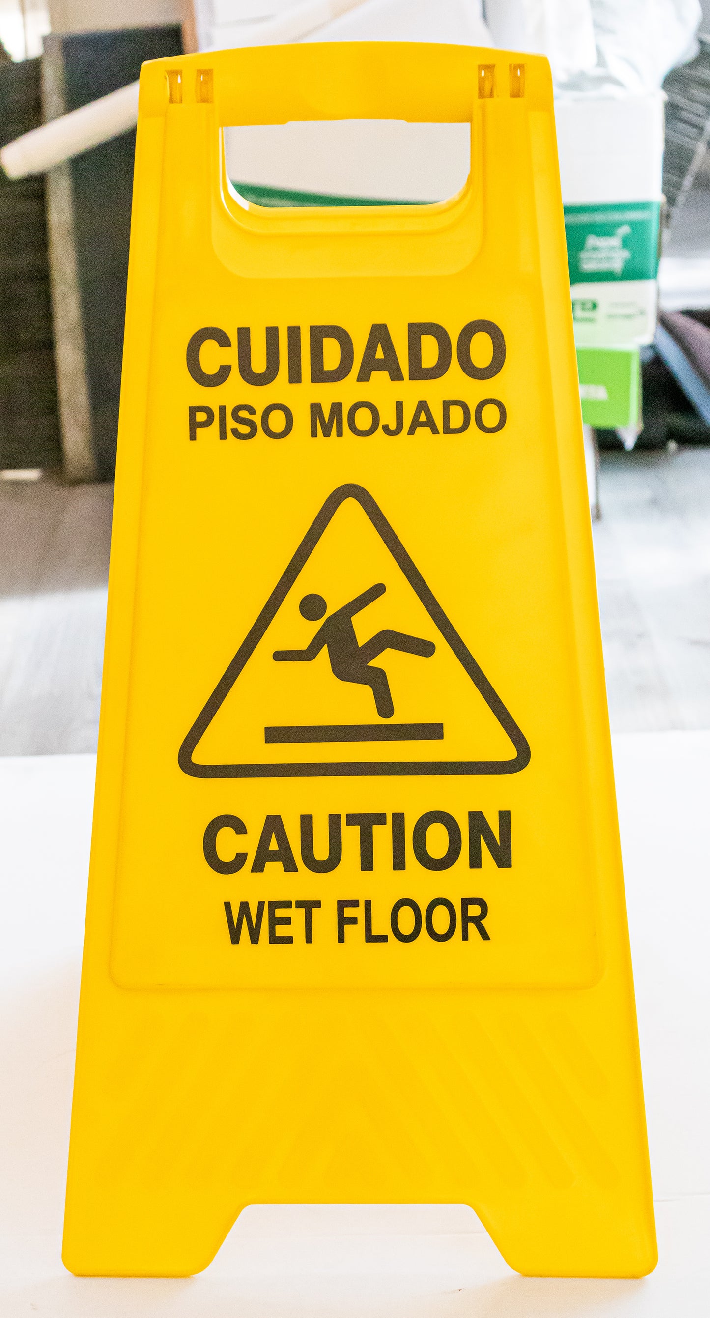 Señalamiento Piso Mojado Letrero Plegable