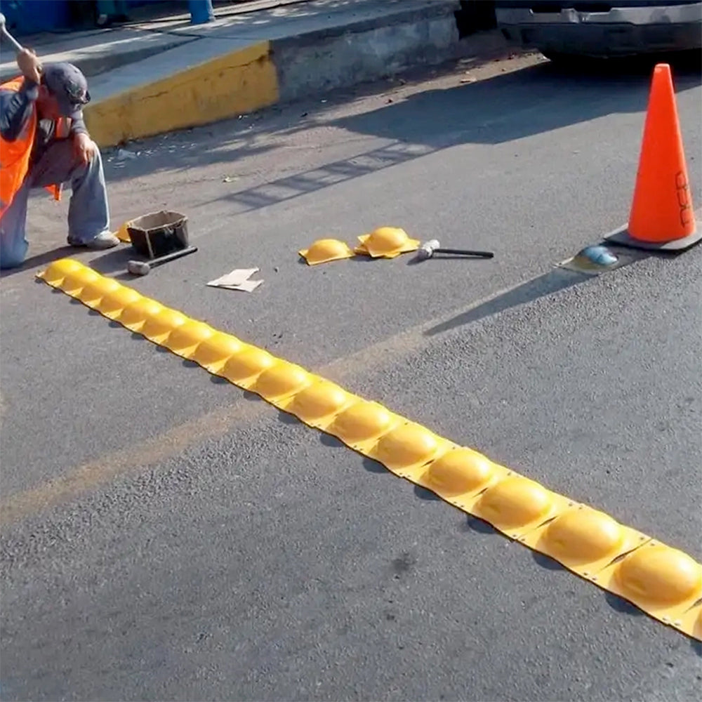 Boya Metálica Amarilla  - Tope Vial