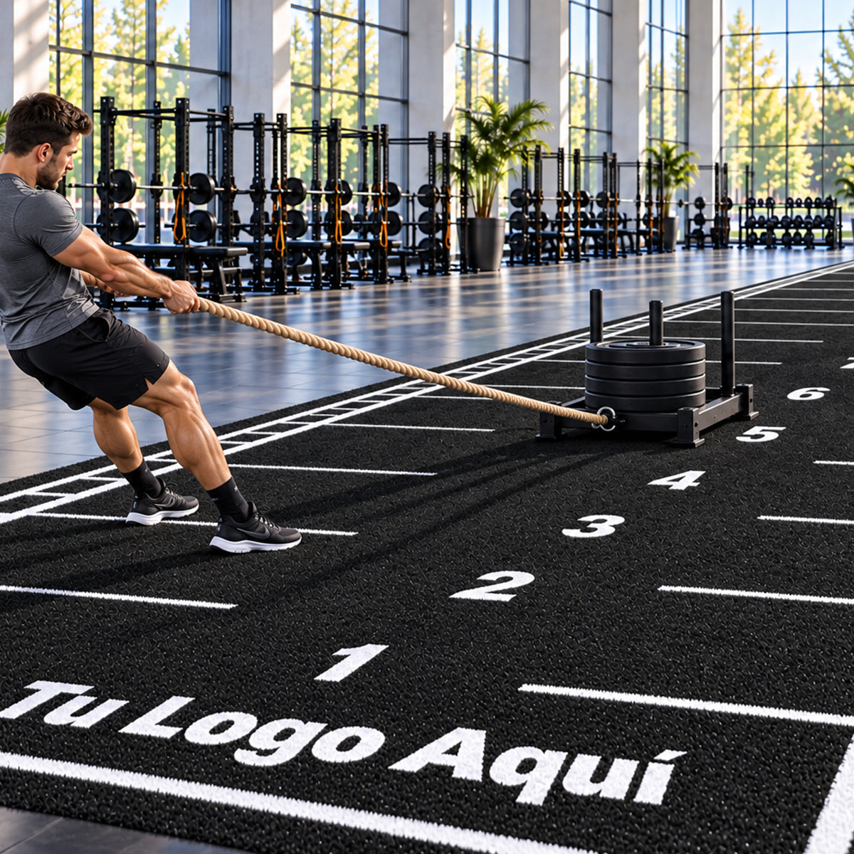 Pasto Negro para Gimnasio y Entrenamiento Funcional