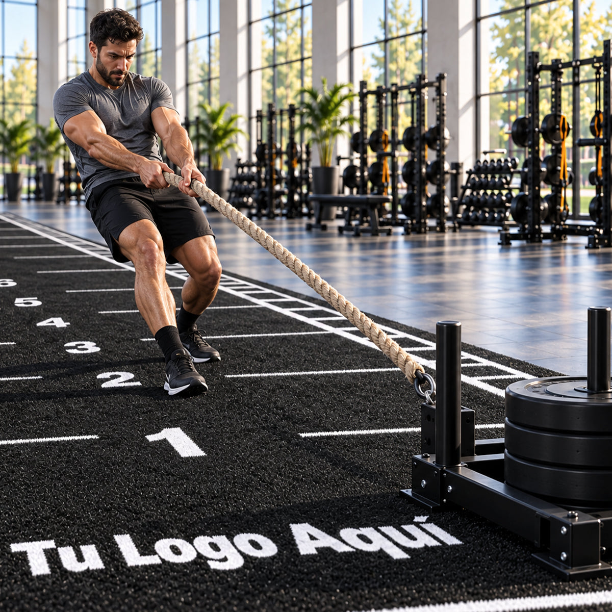 Pasto Negro para Gimnasio y Entrenamiento Funcional