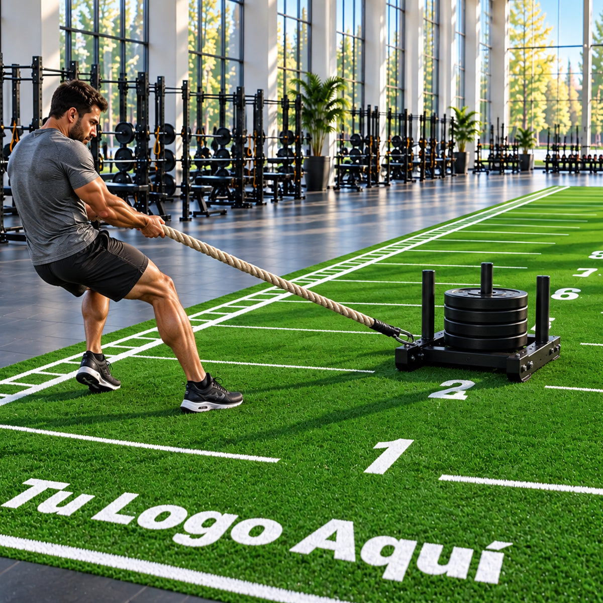 Pasto Negro para Gimnasio y Entrenamiento Funcional