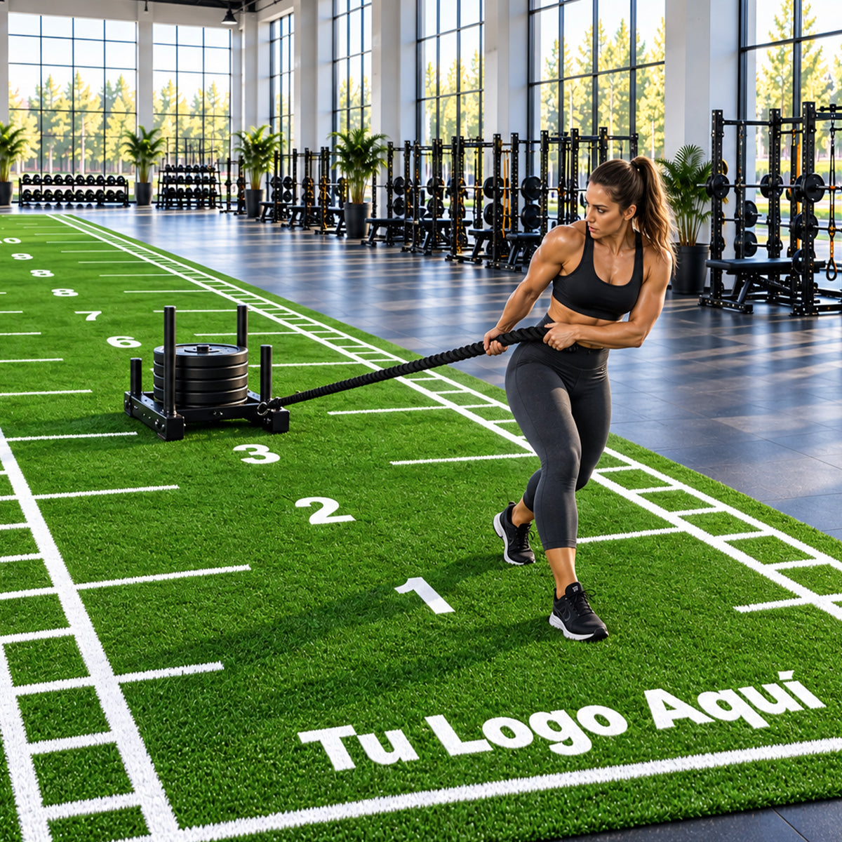 Pasto Negro para Gimnasio y Entrenamiento Funcional