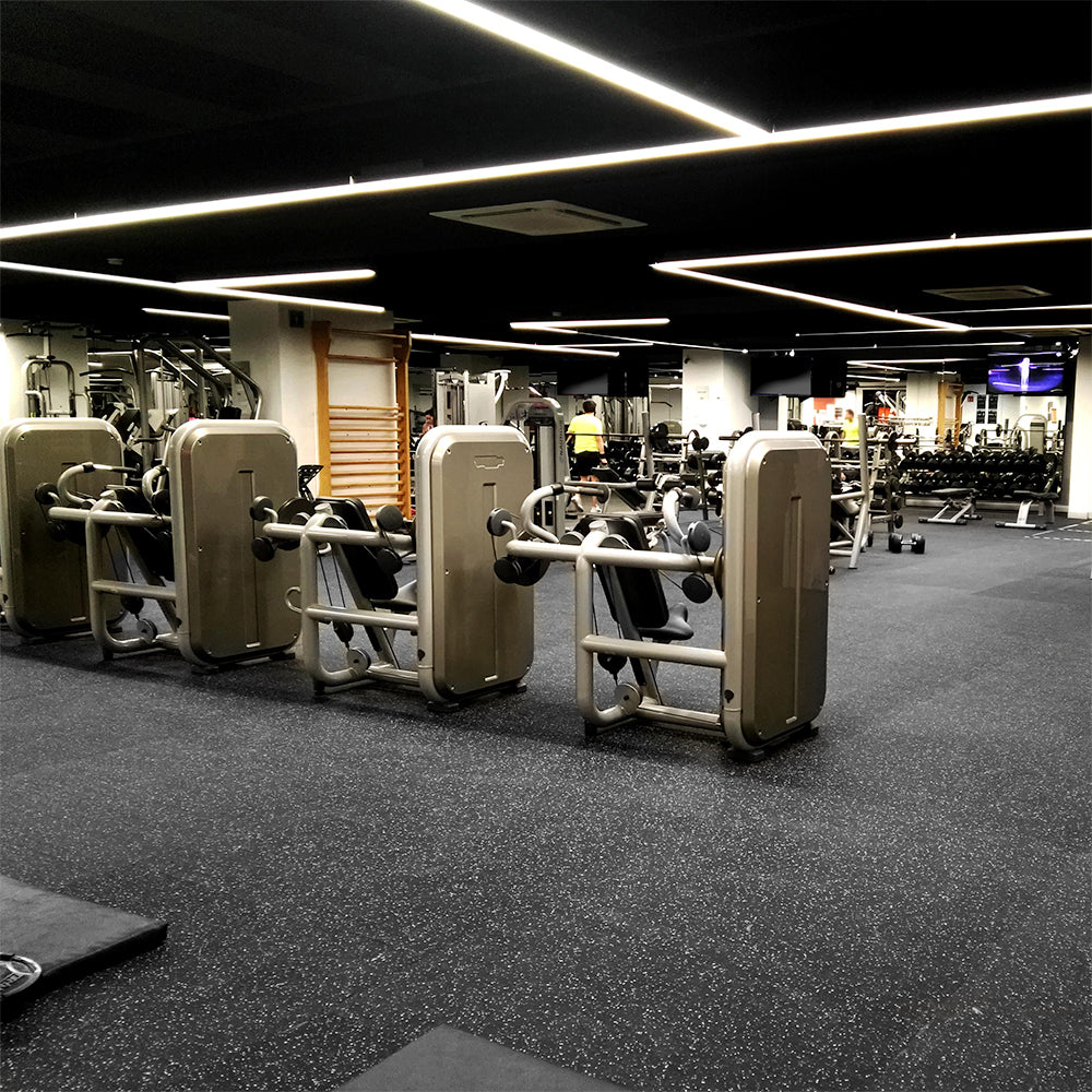 Piso Caucho Gimnasio  Uso Rudo en Rollo