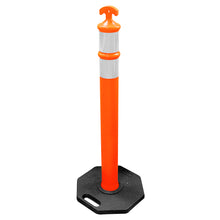 Poste delimitador vial de carril c/base hule