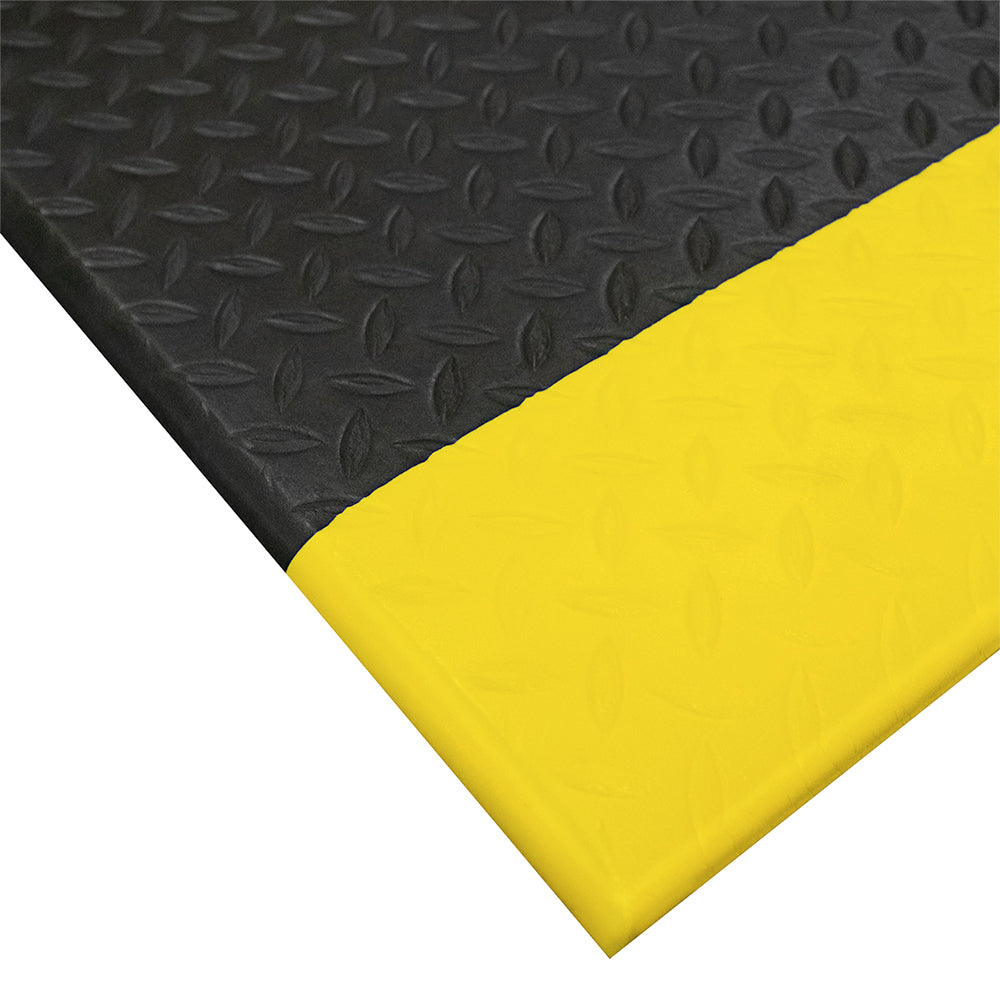 Tapete Antifatiga Rollo 0.9 x 18.3m bordes amarillos
