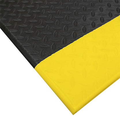 Tapete Antifatiga Rollo 0.9 x 18.3m bordes amarillos
