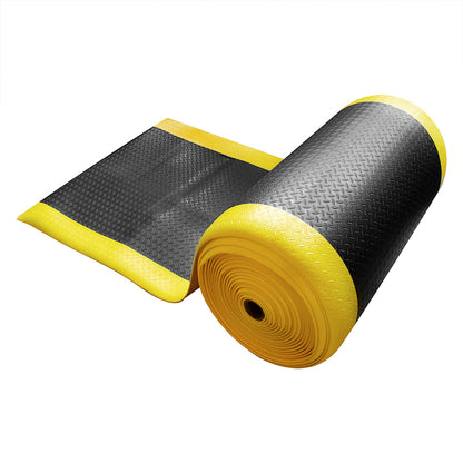 Tapete Antifatiga Rollo 0.9 x 18.3m bordes amarillos