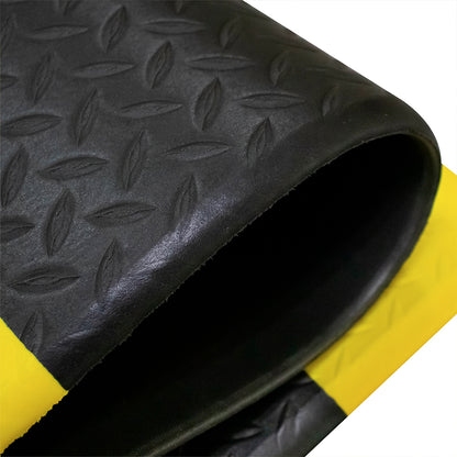 Tapete Antifatiga Rollo 0.9 x 18.3m bordes amarillos