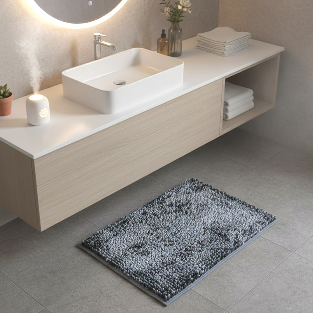 Tapete Chenille Vintage Gris carbon 40 cm x 60cm