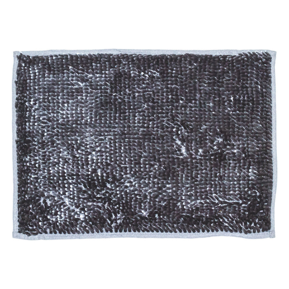 Tapete Chenille Vintage Gris carbon 40 cm x 60cm