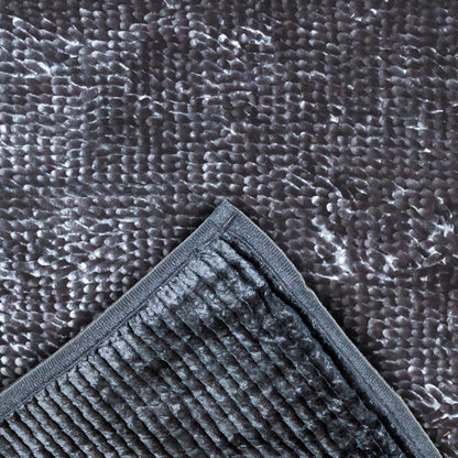 Tapete Chenille Vintage Gris carbon 40 cm x 60cm