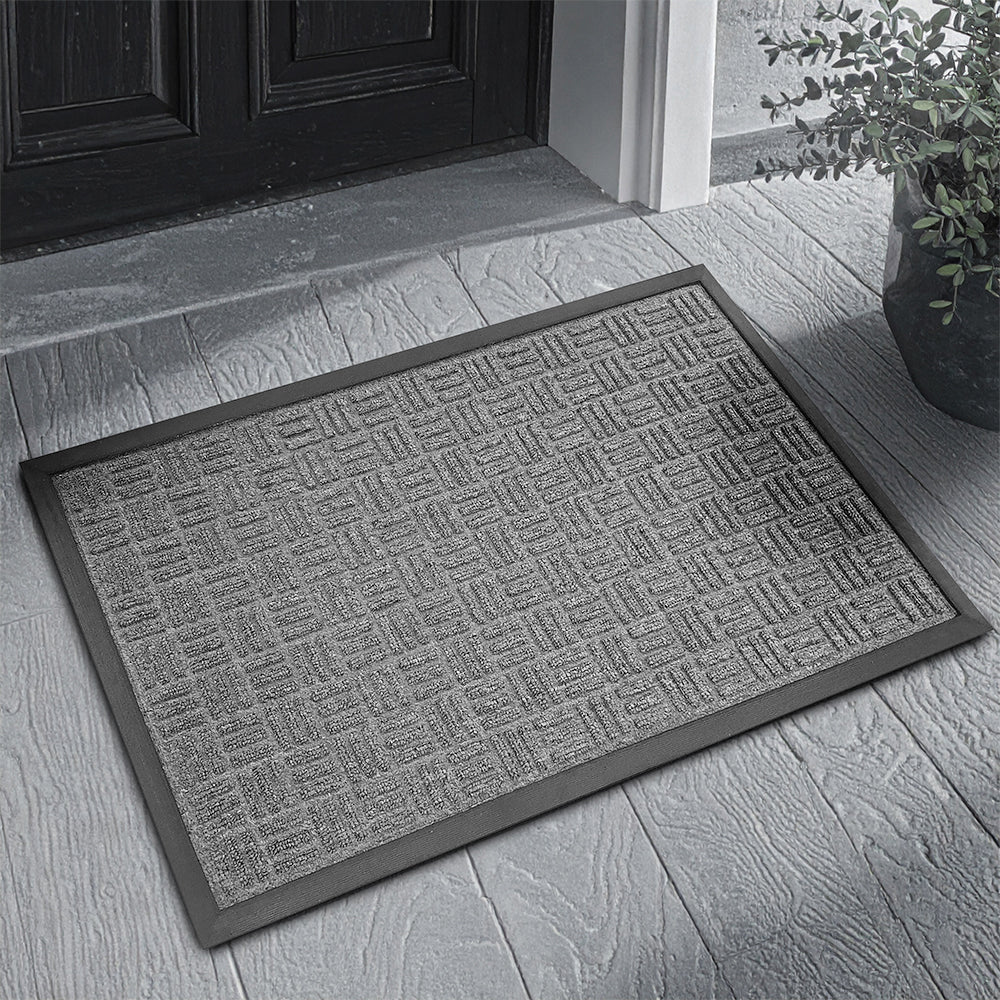 Tapete de entrada Crossroad Gris 45 cm x 75 cm