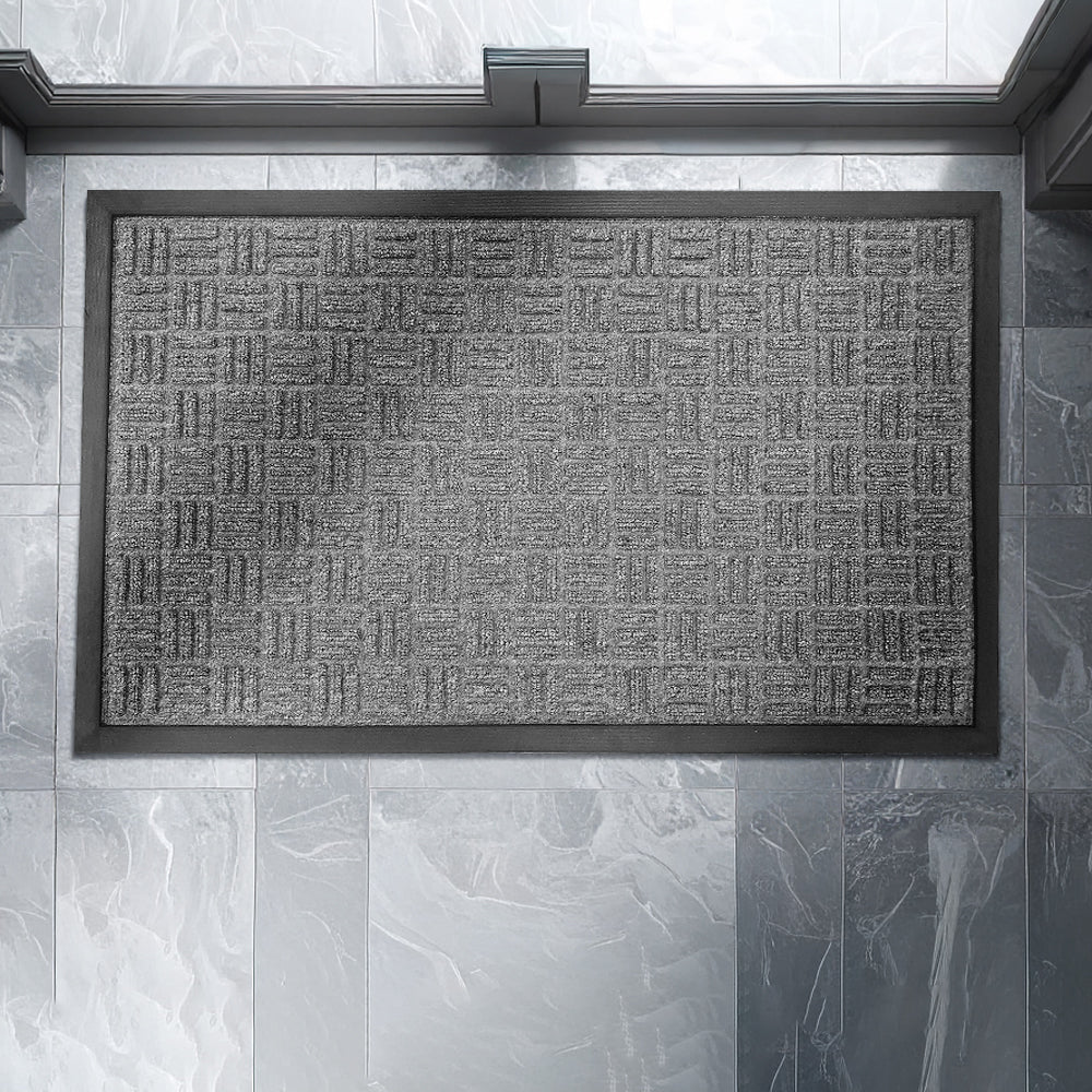 Tapete de entrada Crossroad Gris 45 cm x 75 cm