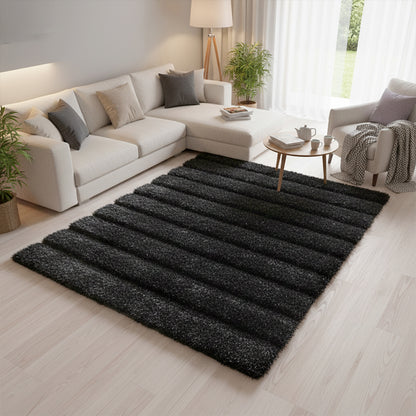 Tapete de sala Amsterdam Gris Oscuro 120 cm x 170 cm