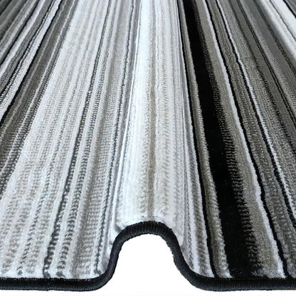 Tapete Sala Gris Rayas Soho 042 160x220cm